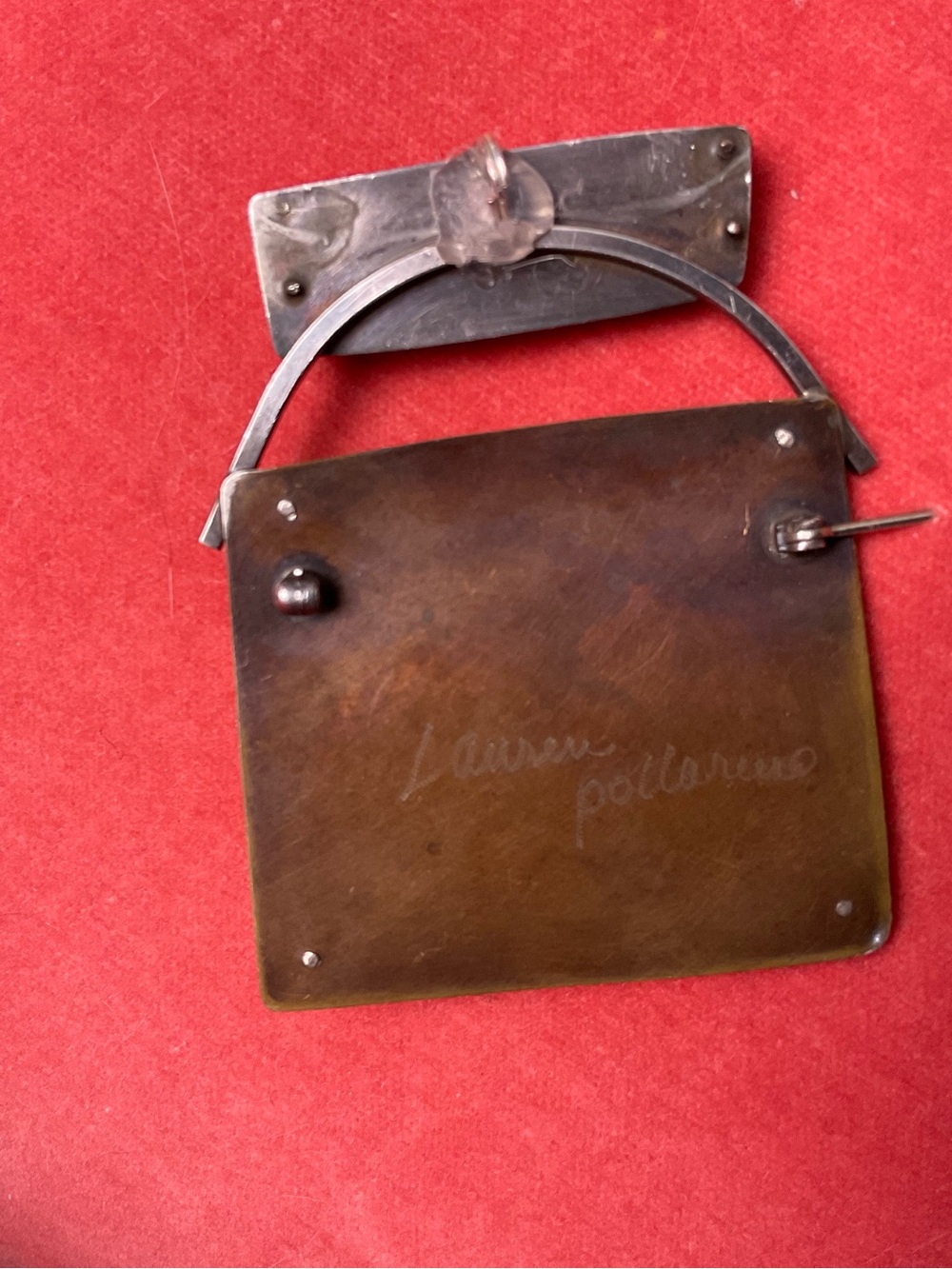 PENDANT CONVERTABLE TO PINsigned by artist - Picture 2 of 2